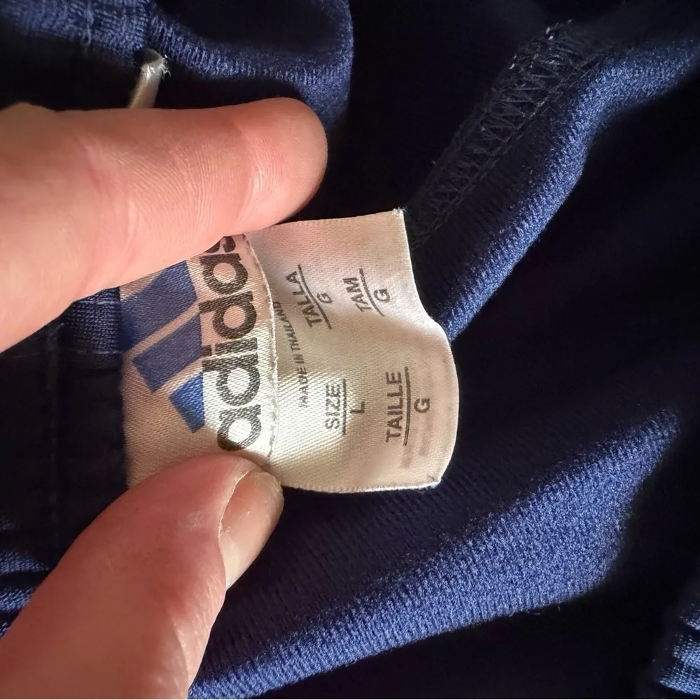 VTG Adidas Y2K Athletic Workout Gym Button Down Track Pants Size Large.